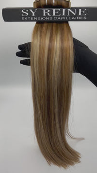 Extensions à la kératine - LUNA - Majirel 7 Ombré Blond méché très clair #LA